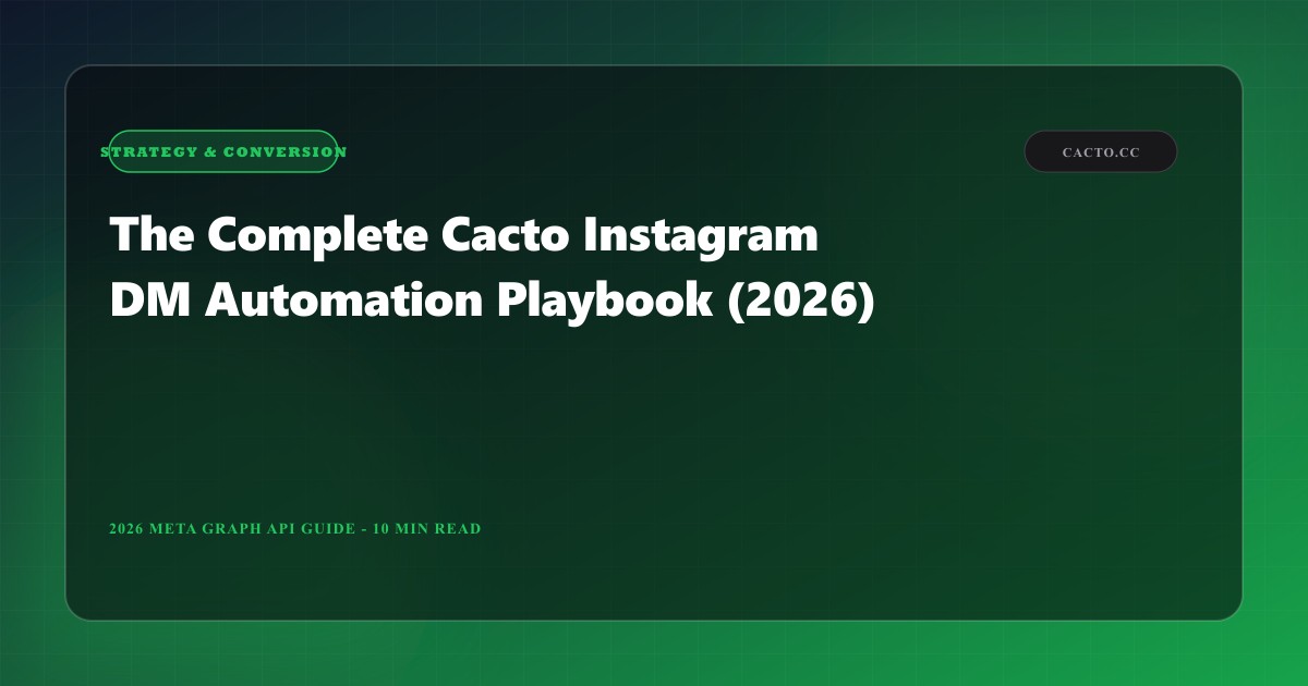 The Complete Cacto Instagram DM Automation