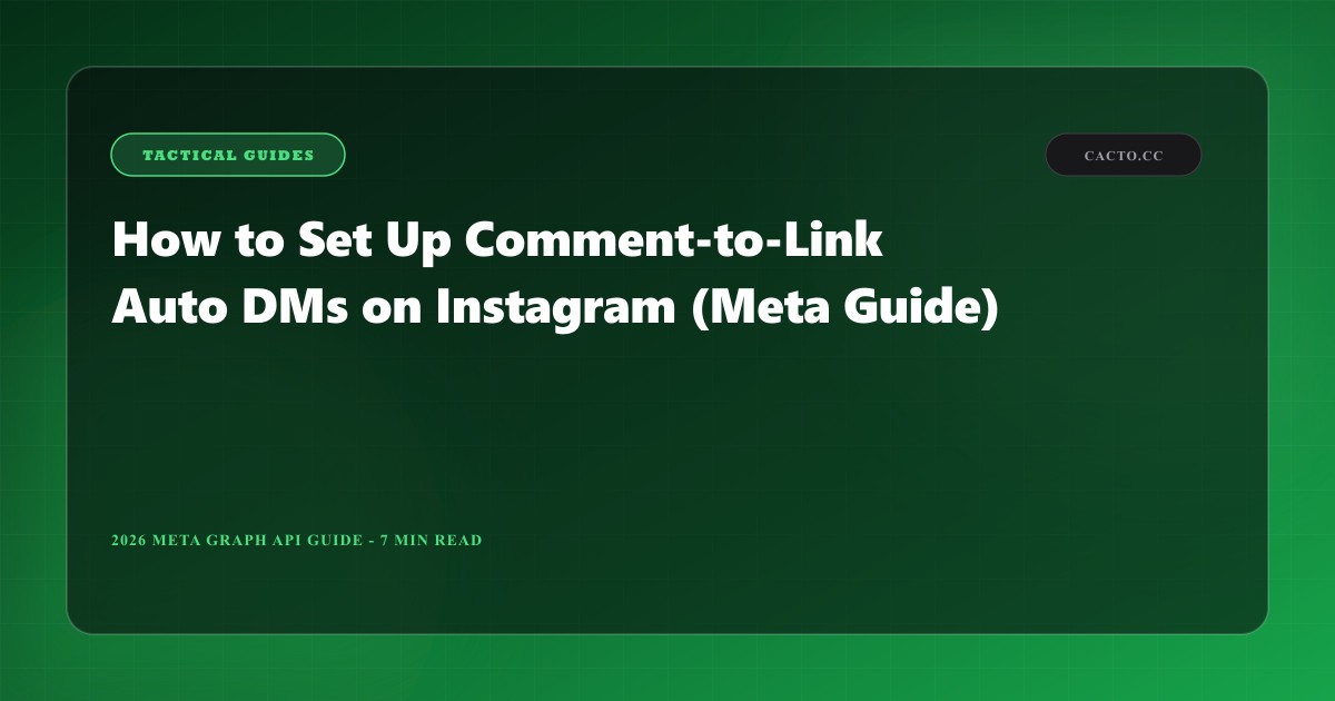 How to Set Up Comment-to-Link Auto DMs