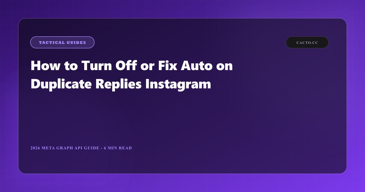 How to Turn Off or Fix Duplicate Auto Replies