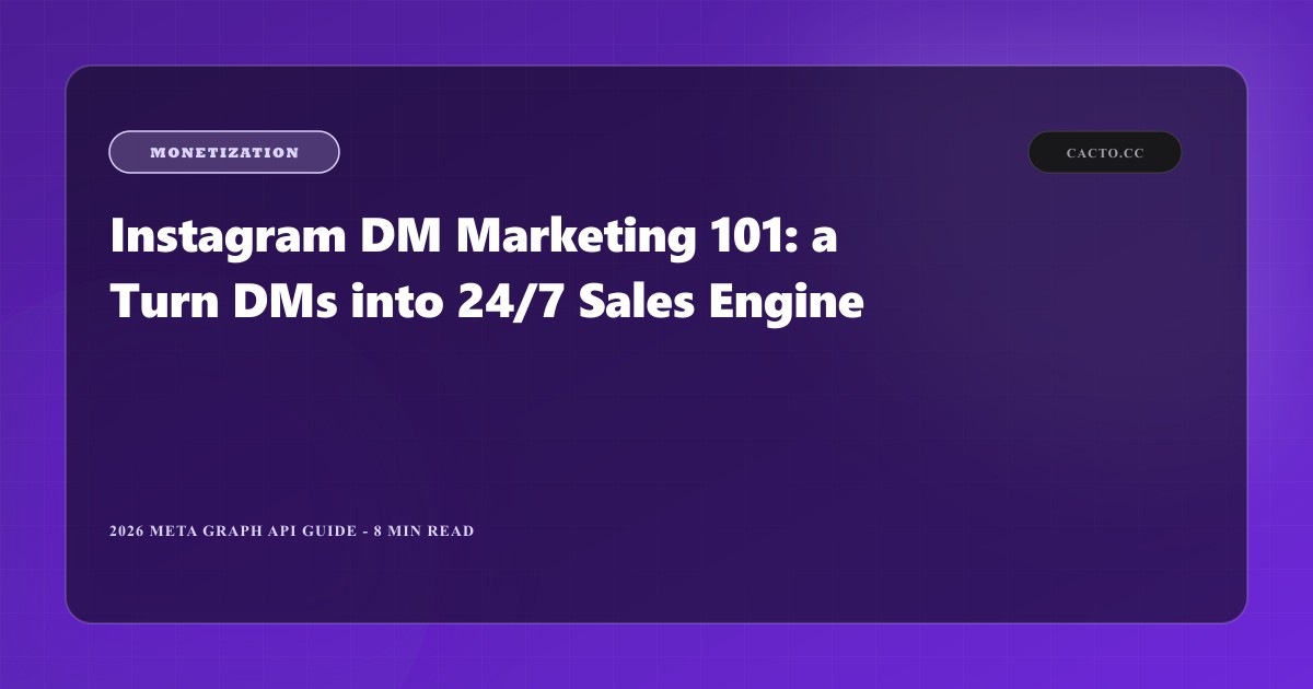 Instagram DM Marketing 101: Turn DMs into
